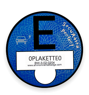 Modra E-Plakette Nemčija